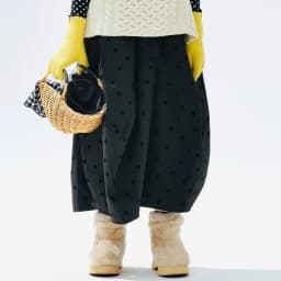 Retro Polka Dot Midi Skirt Loose & Slim - fitting A - line Daily Streetwear Casual & Free 255264