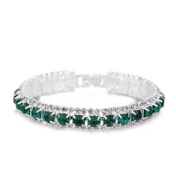 New Arrival 925 Sterling Silver Silve Women Classic Jewelry Holiday Gift Clear Red Cubic Zircon Bracelet& Bangle Wholesale