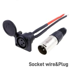3Pin XLR Lithium Battery Charger Port Inline Plug Adapter Connector Jack Socket For E-Wheelchair Electric Scooters Parts E-Bike