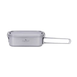 Boundless Voyage Titanium Bento with Lid & Handle Outdoor Camping Cookware Leak Proof Lunch Box Container Ti2081C-83C