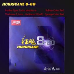 Original New DHS Hurricane 8-80 Table Tennis Rubber Tacky Soft Elastic Ping Pong Rubber Professional Large Pore Sponge