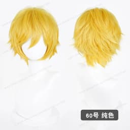 Anime Upgraded 32cm Short Flipped Ends Cosplay Wig Green Blue Purple Pink Man Women Heat Resistant Synthetic Hair