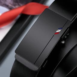 Men's Fashion Belt With Toothless Automatic Buckle Suitable For Business SuitPants Gifts For Man High Quality Casual Belt