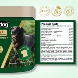 NUTRIDOG Senior Dog Vitamins Chews NAD Joint Mobility Cellular Energy Coat Brilliance Support for 3-In-1 Dogs Soft Chews