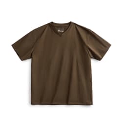 Maden Sorona Quick-drying Sweat-absorbent and Cool Short-sleeved T-shirt V-neck Solid Color Daily Versatile Top for Men's Summer