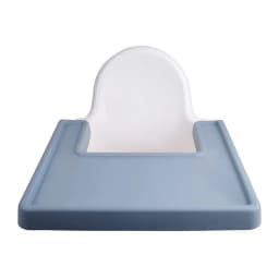 Full-coverage silicone placemat for IKEA high chairs—dishwasher-safe, BPA-free, designed for toddlers learning to feed themselve