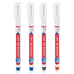 4Pcs/Set 20mm Deep Hole Long Nib Head Markers For Metal Perforating Pen Waterproof Bathroom Woodworking Decoration Multi-Purpose