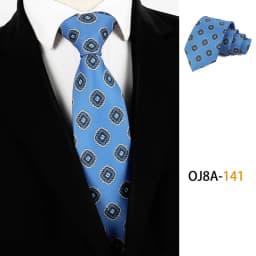 Fashion 8CM Mens Necktie Print Patterns Classic Neck Ties For Man Groom Handfeel Polyester Necktie Business Wedding Accessories