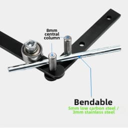 Manual Rod Bender For Mini Tubing Bender Hand Bender Bending Tool For Bending 1mm To 6mm Steel Rods 10mm Aluminum Copper Rods