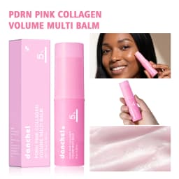PDRN Pink Collagen Volumer Multi Balm Deep Hydration Plump Smooth Radiant Multi Collagen Stick for Cheeks Eyes Lips Neck Skincar