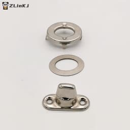 5/10/20 Sets Screw Base Snaps Turn Button Boat Cover Enclosure Eyelet Canvas Snap Fastener Silver