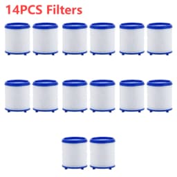 2-40PC Faucet Water Filter Element Remove Chlorine Heavy Metals Filtered Showers Head Bath Filtration Purifier Soften Hard Water
