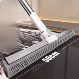 115cm Telescopic Silicone Broom Dual Use Wet Dry Floor Squeegee Water Wiper for Bathroom Toilet Floor Cleaning