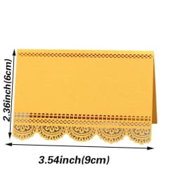 50pcs Flower Laser Cut Table Name Place Cards Lace Name Message Setting Card Greeting Wedding Card Baby Shower Party Favor Decor
