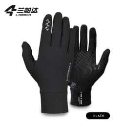 LAMEDA Winter Cycling Gloves 5-15℃ Touchscreen Riding Thermal Road Mountain Bike Full Finger Gloves Cycling Accessories for Men