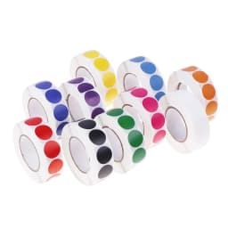1000Pcs/Roll 0.75In Round Color-Code Dot Labels Adhesive Shooting Sticker for Archery Bow Hunting Practice Training Targets