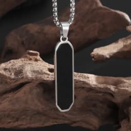 Hot Sale Pendant Smooth Plate Tag Men Retro Necklace Jewelry