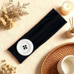 Dopamine Large Button Wave Dot Elasticity Headband Fashion INS Style Elastic Headband Sports Fitness Sweat-absorbent Hairband