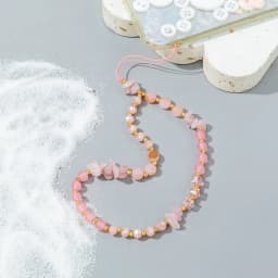 Fashion Acrylic Mobile Phone Chain Five-Pointed Star Pendant Beaded Telephone Lanyard Cellphone Hanging Rope For Women Jewelry