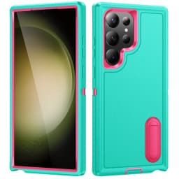 Hybrid 3 In 1 Military Grade Defender Case for Samsung Galaxy S26 Ultra/S23 FE/A56/A36/A15/A14/A13/A54/A53 Kickstand Body Cover