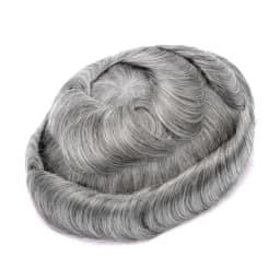 Os21 0.03-0.04mm NG Clearance Thin Skin Toupee Capillary Prothesis Hair Piece For Men Hair Replacement System V Loop Men Toupee