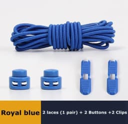 No Tie Shoe Laces Suitable for All Shoes Round Spring Lock Elastic Shoelaces Quick Wear in 1 Second Hiking Sports Lazy Shoelace