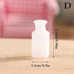 24 Styles 1/12 Miniature Dollhouse Glass Vase Mini Flower Vase for Doll House Decoration Accessories