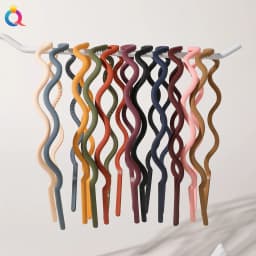 4mm Wide Thin Plastic Plain Headband for Women Girls Matte Hair Bands Teeth Comb DIY Skinny Hair Hoop Sport Hair Accessories