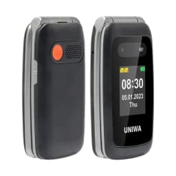 UNIWA V202T 4G Feature Phone Speed Dial Flip Cellphone 1450mAh SOS Big Button Loud Sound for Elderly Russian Keyboard Mobile