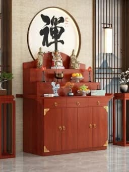 New Chinese Style Altar Incense Burner Table Buddha Shrine Household Middle Hall Prayer Altar Table Three-Layer Incense Fire