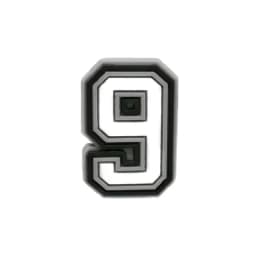 1 Piece Charms Decorations Numbers 0 To 9 Shoe Accessories Black White Pvc Ornament Pins Friend's Holiday Party Gift