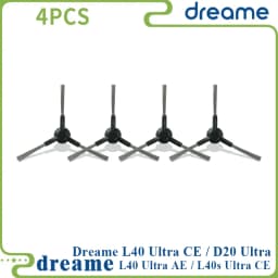 Dreame L40 Ultra AE / L40 Ultra CE / L10s Ultra CE / D20 Ultra Parts, Main Brush, Edge Brush, Cloth, Dust Bag, Filter Screen