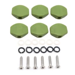 Guitar Tuners Machine Head Buttons White Pearl Tuning Key Small Square Buttons Set of 6 White Pearl