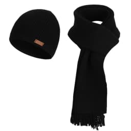 3 Pcs Sets Winter Women Plush Knitted Cold Hat Warm Woolen Head Cap Scarf Gloves Hats Outdoor Ear Windproof Beanies Cap