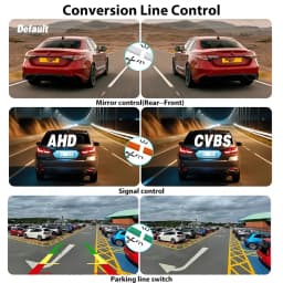 AHD 1080P Car Front Rear View Reversing Camera 170° Fisheye Lens Full HD Night Vision CVBS Vehicle Backup Camera