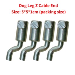 1/4pcs Metal Z-Style Cable End For Lawn Mowers Up To 2mm Cables 5x5x1cm Lawnmowers Z-shaped Cable End Replacement Garden Tools