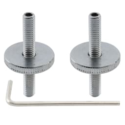 Musiclily Pro Metric Sized ABR-1 Style Tune-o-matic Bridge M4 Mounting Post and Thumbwheel Set for Epiphone LP Guitar (Set of 2)