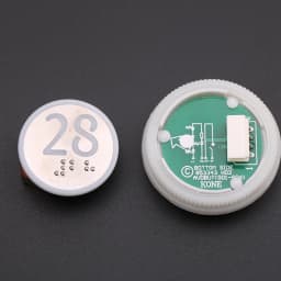 1PCS Applicable to KONE elevator With Braille button Number button 853343H02 863223H03 Glow white Opening diameter 32mm