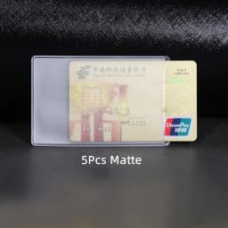 1/5/10pcs Set Bus Business Case Bank Credit ID Container Protectors Cardholder PVC Transparent Card Holder Passport Pass Cover