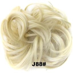 Zolin Synthetic Messy Curly Hair Bun Scrunchie Chignon Donut Elastic Rope Rubber Band Hair Bun Pad Updos Hairpiece