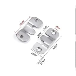 10pcs Stainless Steel Picture Frame Hanging Buckle Mirror Bed Frame Insert Buckle for Picture Display