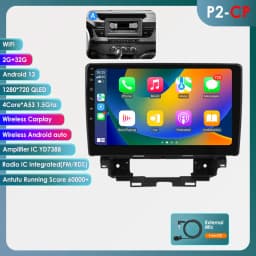 4G Carplay Android 13 Auto Car radio for Renault kangoo 2019-2025 Mutimedia Video player GPS navi Stereo Audio 2din SWC Screen
