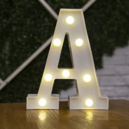 Decorative Letters Alphabet Letter LED Lights Luminous Number Lamp Night Light Wedding Proposal Party Baby Bedroom Decoration