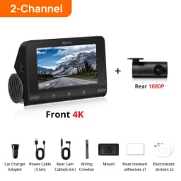 70mai 4K Dash Cam A810 Ultra HD Wide Angle View Built-in GPS ADAS 24h Parking Surveillance Support 4G LTE Remote Control