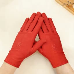 Spring and Summer Embroidered High-Elastic Spandex Gloves, Thickened Women's Dance Performance Gloves, Cycling Etiquette Gloves