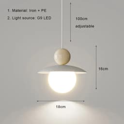 Nordic LED Pendant Light Cream Style Modern Hanging Lamp Indoor Lighting Room Decor Chandeliers For Living Room Bedside Bedroom
