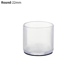 16Pcs 16/19/25/30mm Chair Leg Cap Rubber Feet-Protector Pads Non-slip Transparent Table Covers Furniture Leveling Feet Decor