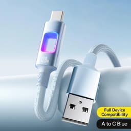 NNBILI 120W USB C To USB C For iPhone 16 17 Pro Fast Charge Cable Hollow RGB Light USB A to Type C Cable For Macbook Samsung S26