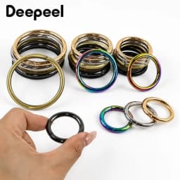 20Pcs 20/25/32/38mm Metal O Ring Buckles for Bag Straps Backpack Loops Clasp Keychain Connector Leather Hardware Accessories