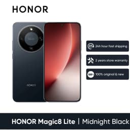EU Version HONOR Magic 8 Lite 5G Smartphone Snapdragon 6 Gen4 2.5m Drop-Resistant IP69K Snapdragon 6 Gen4 Dust-Resistant 7500mAh 108MP OIS AI eSIM